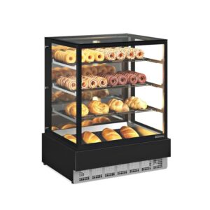 Vitrine Neutra Bivolt MGEN-100 PR Gelopar - Linha Conveniência Gourmet