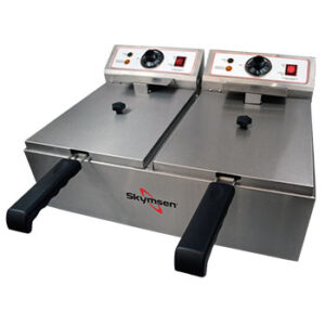 Fritadeira Elétrica 2 Cubas de 5 Litros INOX FED-20-N Skymsen