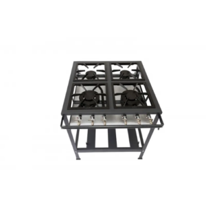 Fogão Industrial 4 Bocas Baixa Pressão Linha Econômica FE-604-2D Metal Brey