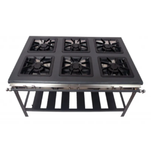 Fogão Industrial 6 Bocas Baixa Pressão Linha Extra 306 Metal Brey
