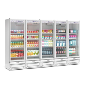 Refrigerador/Expositor Vertical Conveniência 2500 Litros GCVR-2500 BR PR Gelopar